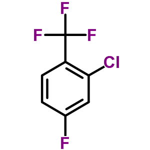 2-氯-4-氟三氟甲苯分子式结构图