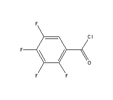 2,3,4,5-四氟苯甲酰氯分子式结构图