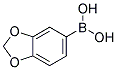 3,4-亚甲氧基苯硼酸分子式结构图