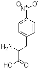 4-硝基-L-苯丙氨酸分子式结构图