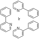 三(2-苯基吡啶)合铱分子式结构图