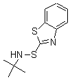 N-叔丁基-2-苯并噻唑次磺酰胺分子式结构图