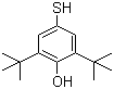 2,6-二叔丁基-4-巯基苯酚分子式结构图