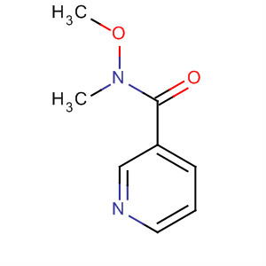 N-甲氧基-N-甲基-3-吡啶甲酰胺分子式结构图