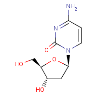 2'-脱氧胞嘧啶核苷分子式结构图