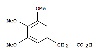 3,4,5-三甲氧基苯乙酸分子式结构图