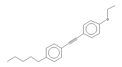 1-(4-乙氧苯基)乙炔基-4-正戊基苯分子式结构图