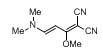 (E)-2-(3-(二甲基氨基)-1-甲氧基亚烯丙基)丙二腈分子式结构图