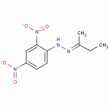 甲基乙基甲酮-2,4-二硝基苯腙分子式结构图