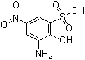 3-胺基-2-羟基-5-硝基苯磺酸分子式结构图