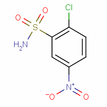 2-氯-5-硝基苯磺酰胺分子式结构图