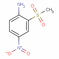 2-甲砜基-4-硝基苯胺分子式结构图