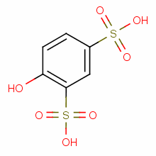 4-羟基苯-1,3-二磺酸分子式结构图