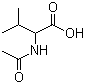 N-乙酰基-L-缬氨酸分子式结构图