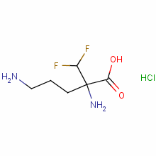 盐酸依氟鸟氨酸一水合物分子式结构图