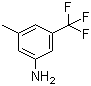 3-甲基-5-三氟甲基苯胺分子式结构图