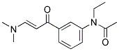 N-乙基-N-3-[(3-二甲胺基-1-氧代-2-丙稀基-)苯基-]乙酰胺分子式结构图