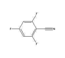 2,4,6-三氟苯腈分子式结构图