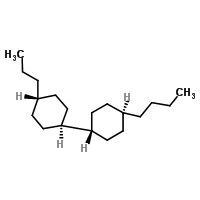 (反式,反式)-4-丙基-4'-丁基-1,1'-联环己烷分子式结构图