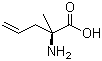 (R)-2-氨基-2-甲基-4-戊烯酸分子式结构图