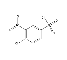 3-硝基-4-氯苯磺酰氯分子式结构图