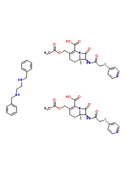 苄星头孢匹林分子式结构图