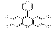 9-苯基-2,3,7-三羟基-6-荧光酮分子式结构图