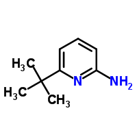 6-叔丁基-2氨基吡啶分子式结构图