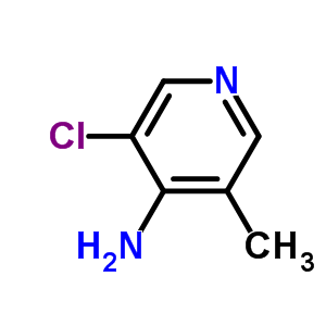 3-甲基-4-氨基-5-氯吡啶分子式结构图