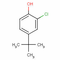 4-叔丁基-2-氯苯酚分子式结构图