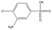 3-氨基-4-氯苯磺酸分子式结构图