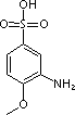 3-氨基-4-甲氧基苯磺酸分子式结构图