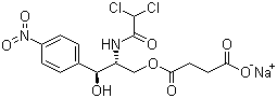 琥珀酸钠氯霉素分子式结构图