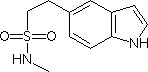 N-甲基-1H-吲哚-5-乙基磺酰胺分子式结构图