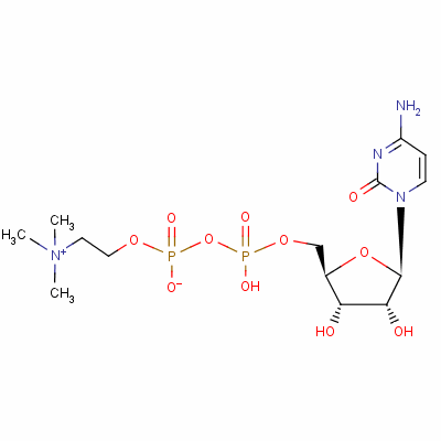 胞二磷胆碱分子式结构图