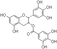 (-)-表没食子儿茶素没食子酸酯分子式结构图