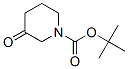 N-叔丁氧羰基-3-哌啶酮分子式结构图