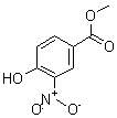 3-硝基-4-羟基苯甲酸甲酯分子式结构图