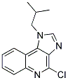 1-(2-甲基丙基)-4-氯-1H-咪唑并[4,5-c]喹啉分子式结构图