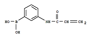 3-丙烯酰胺基苯硼酸分子式结构图