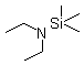 N,N-二乙基-1,1,1-三甲基硅基胺分子式结构图