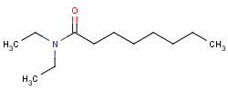 N,N-二乙基辛酰胺分子式结构图