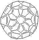 富勒烯C60分子式结构图