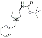 (R)-1-苄基-3-(叔丁氧羰基氨基)吡咯烷分子式结构图