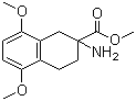 2-氨基-5,8-二甲氧基-1,2,3,4-四氢萘-2-甲酸甲酯分子式结构图