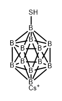 Cesiummercaptododecaborate,naturalBabundance分子式结构图