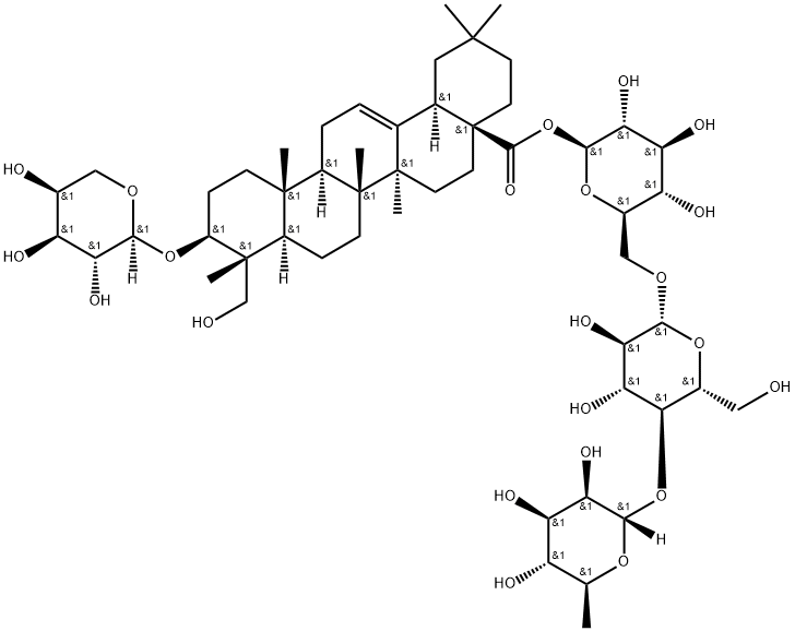 葳岩仙皂苷 D分子式结构图