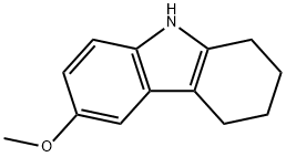 6-甲氧基-1,2,3,4-四氢咔唑分子式结构图