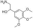 2-amino-1-(3,4,5-trimethoxyphenyl)ethan-1-ol分子式结构图