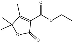 4,5,5-TRIMETHYL-2-OXO-2,5-DIHYDRO-FURAN-3-CARBOXYLIC ACID ETHYL ESTER分子式结构图